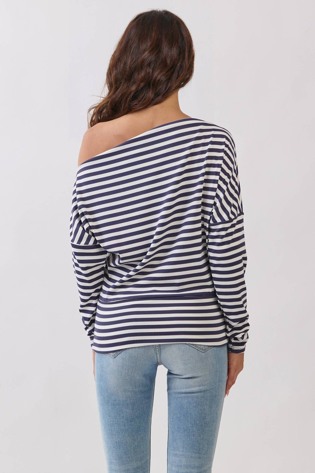 Off The Shoulder Stripe Top