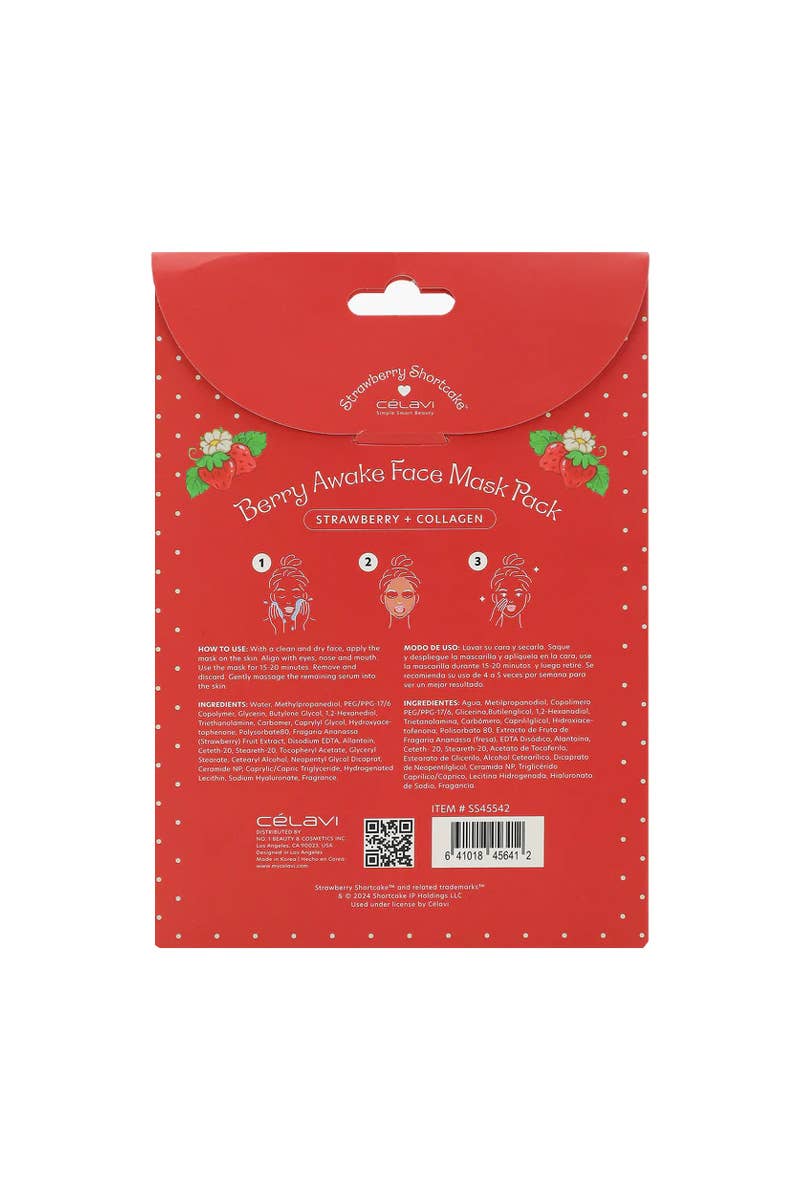 Strawberry Shortcake Berry Awake Face Mask