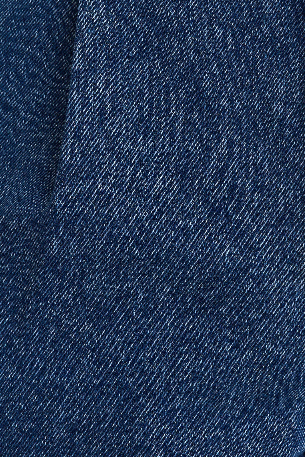 Pleated Dark Denim shorts