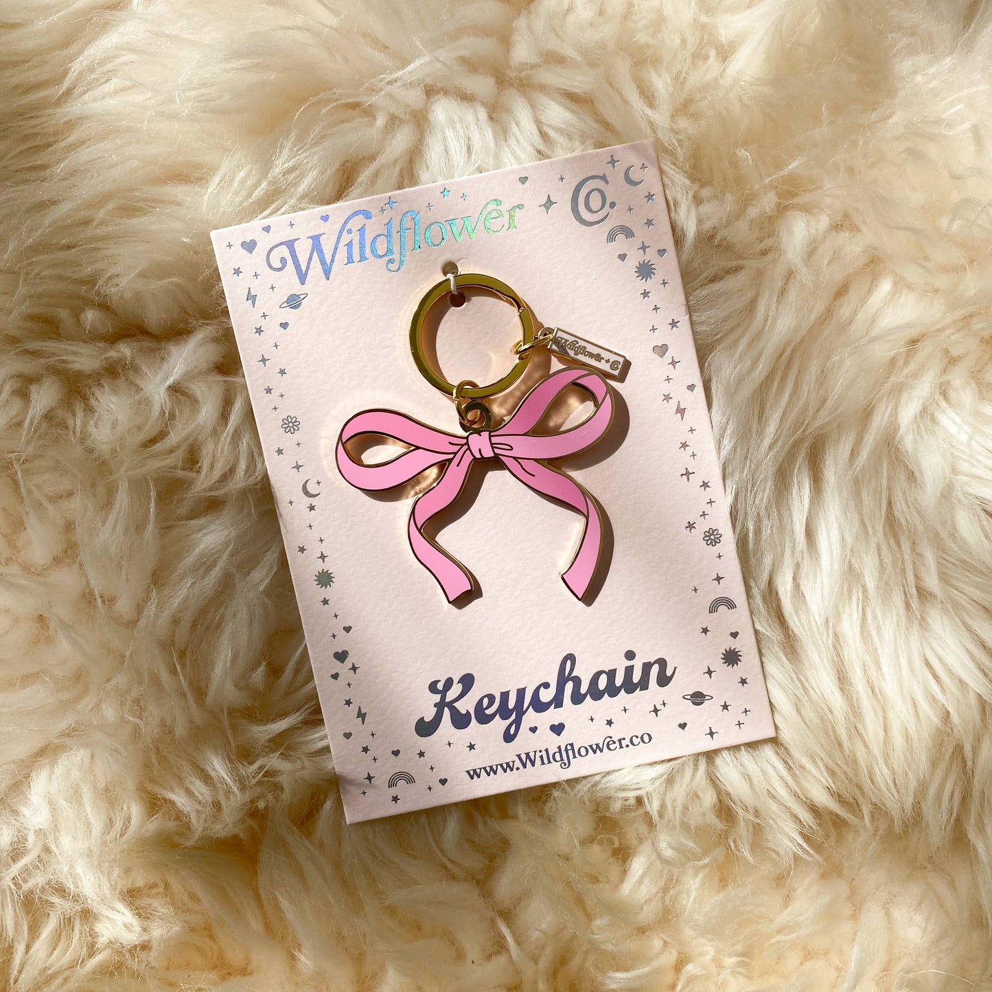 Bow Enamel Keychain