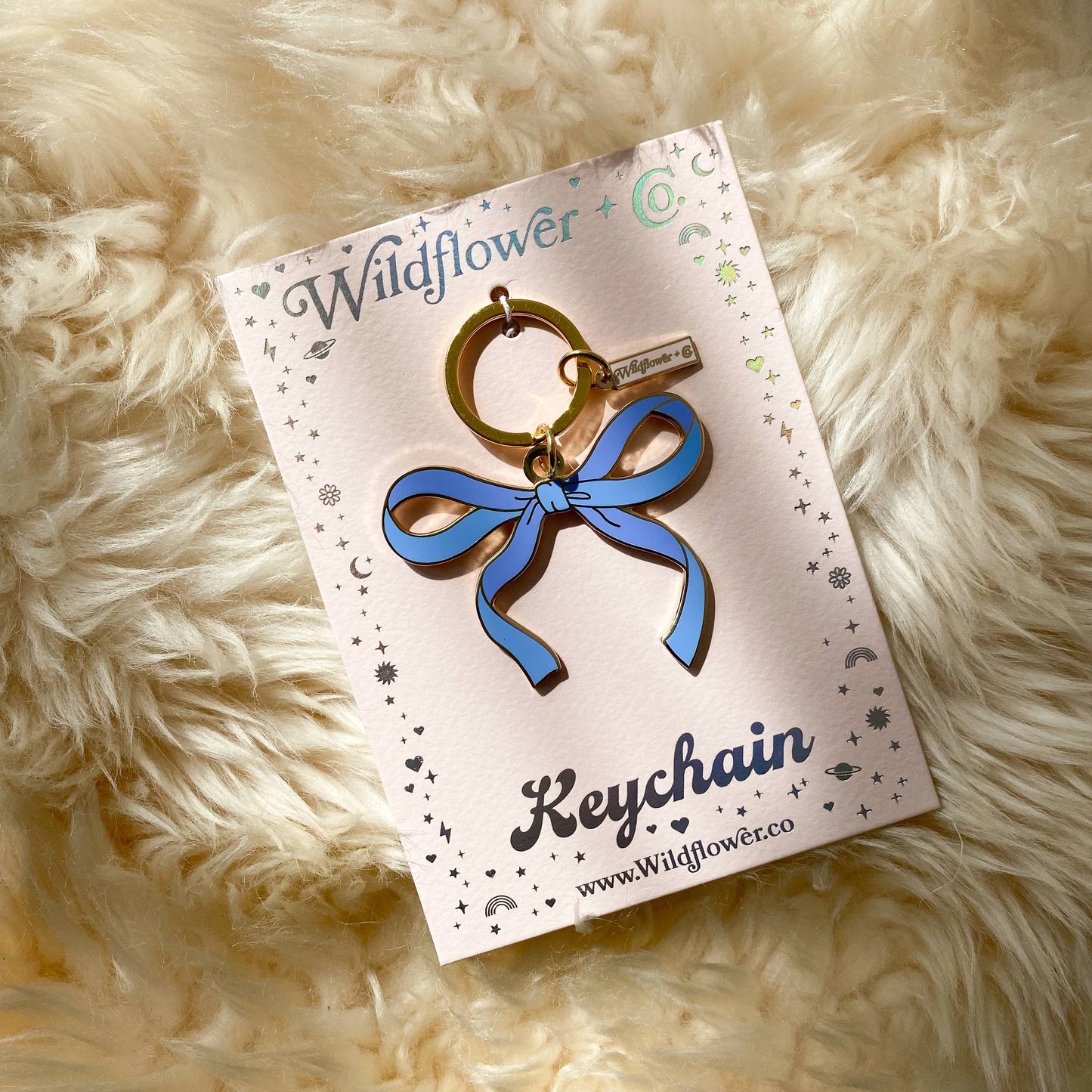 Bow Enamel Keychain