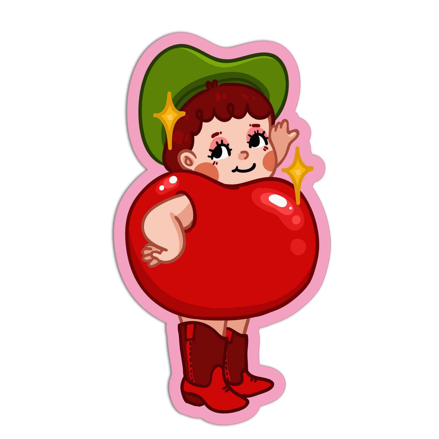 Cherries Textured Sticker
