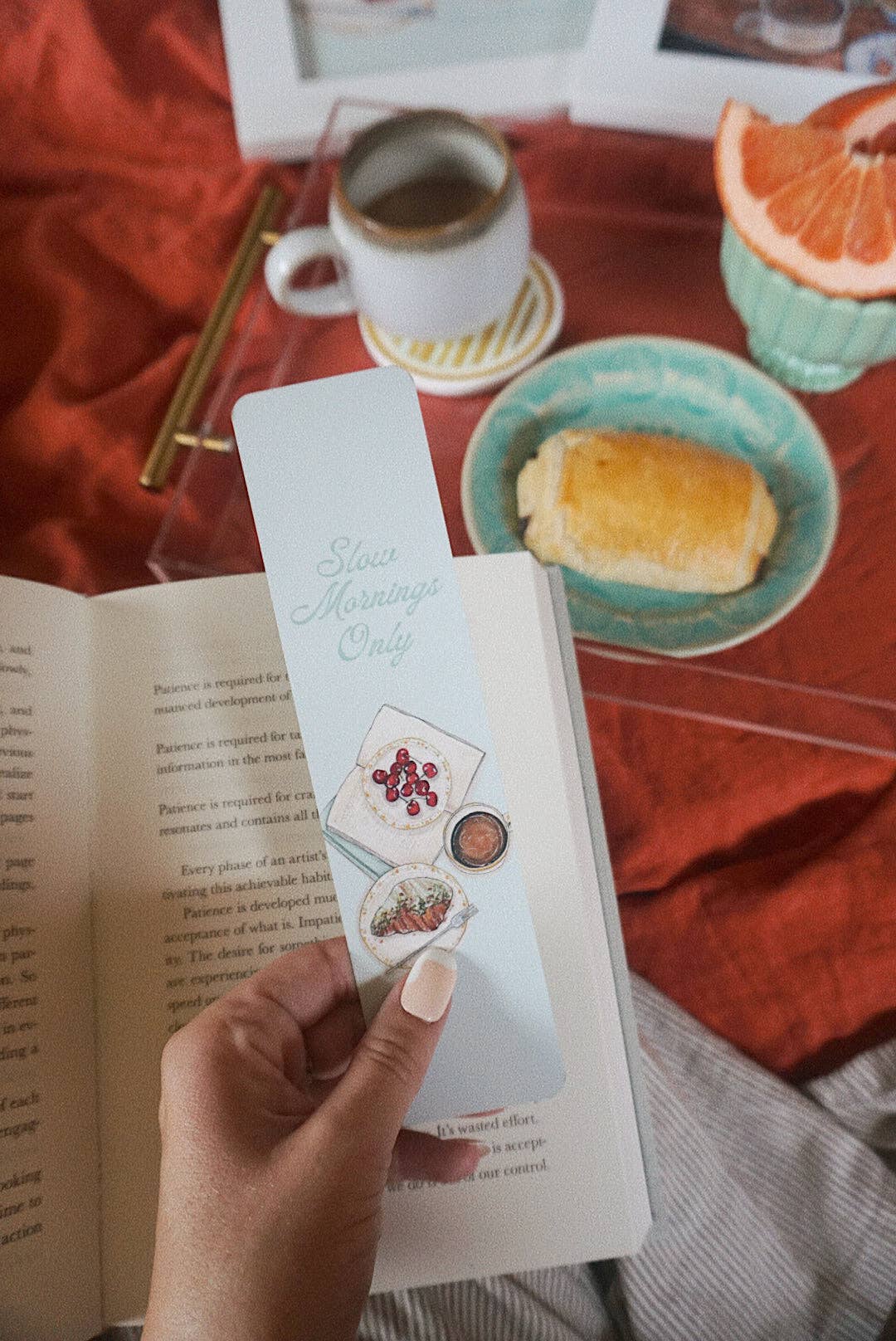 Slow Mornings Only Bookmark