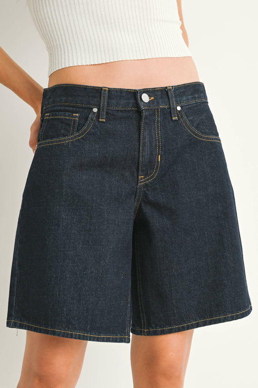 Dark Wash Blue Jorts