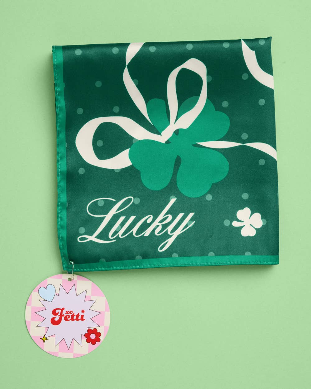 St Pattys Headscarf Bandana St Patrick's Day Shamrock Hair