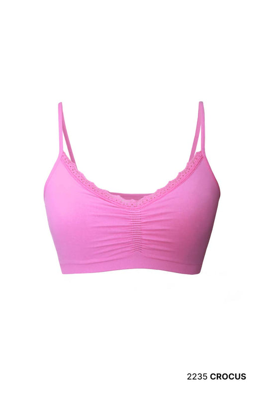 V Neck Lace Bralette