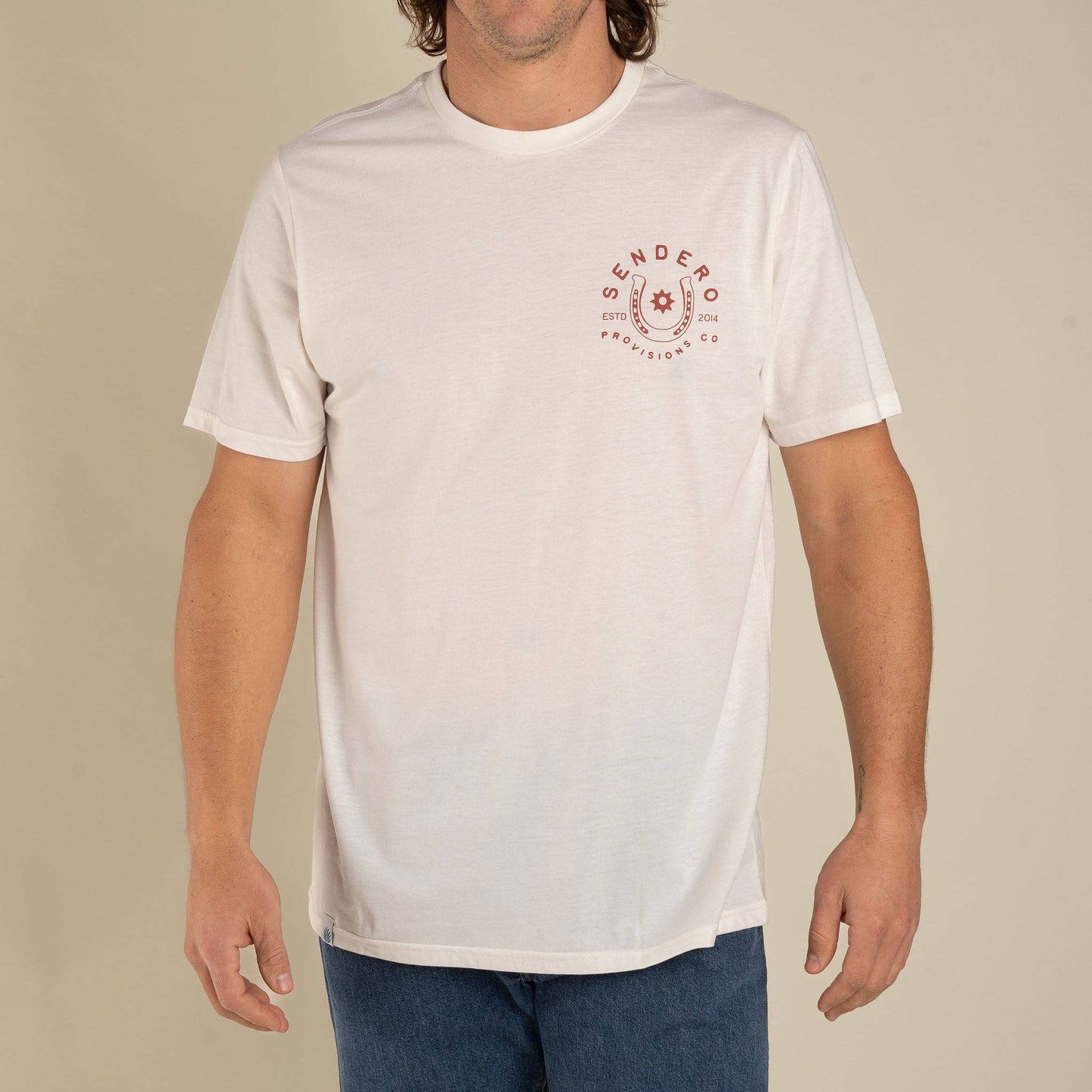 No Luck T-Shirt: Vintage White / Large