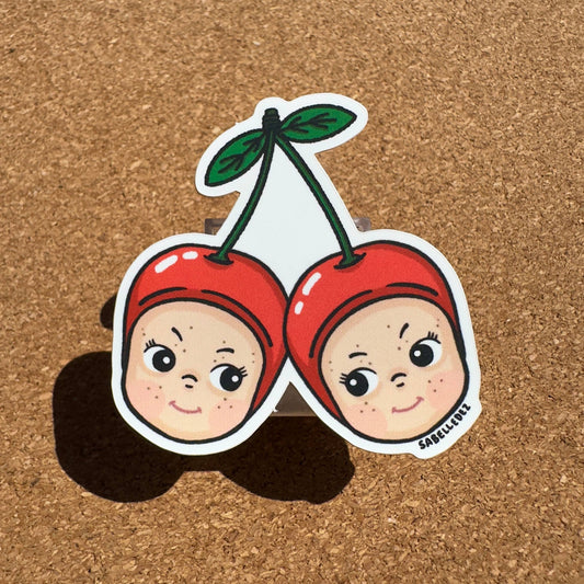 Cherry Babies Weatherproof Sticker