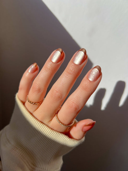 Caramel Apple Press-On Nails