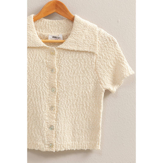 Everyday Button-Front Sweater