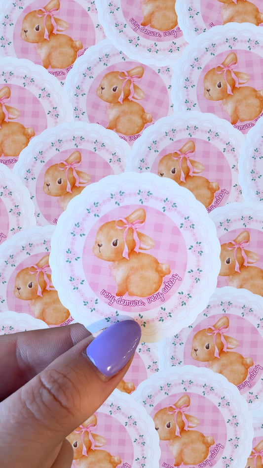 Very demure, very cutesy sticker