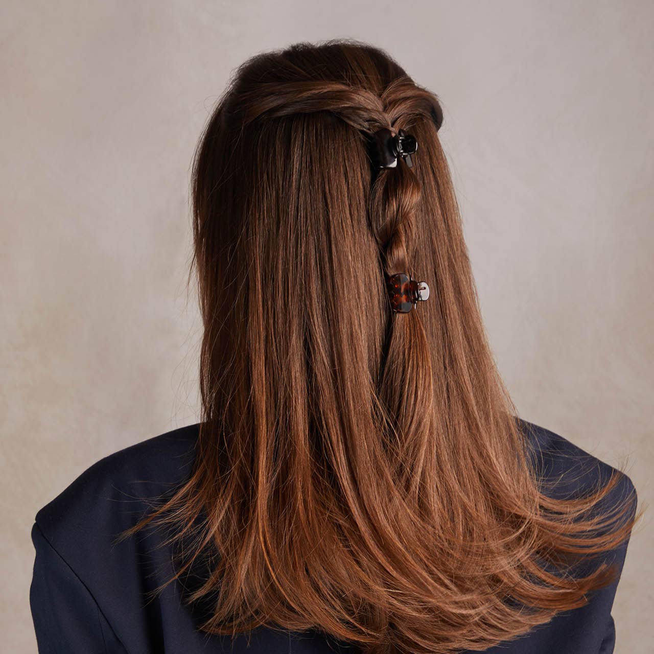 Recycled Plastic Mini Puffy Claw Clips 6pc Set