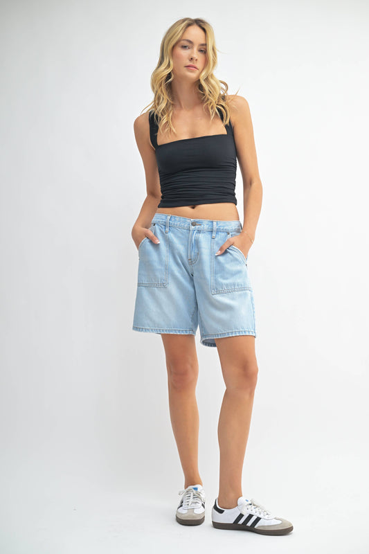 Vintage Light Low Rise Baggy Jort