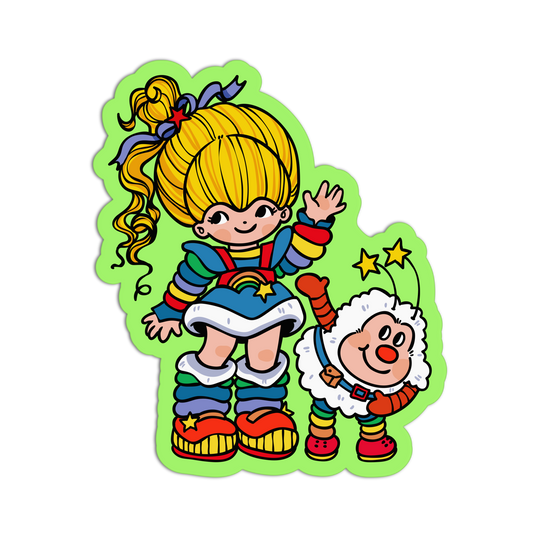 90's Stuff Rainbow Brite Vinyl Textured Sticker