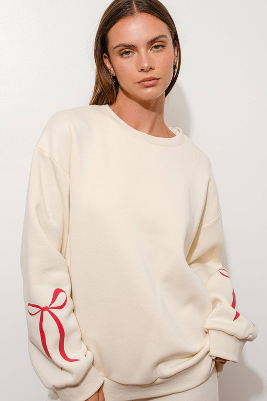 Red Bow sweatshirt