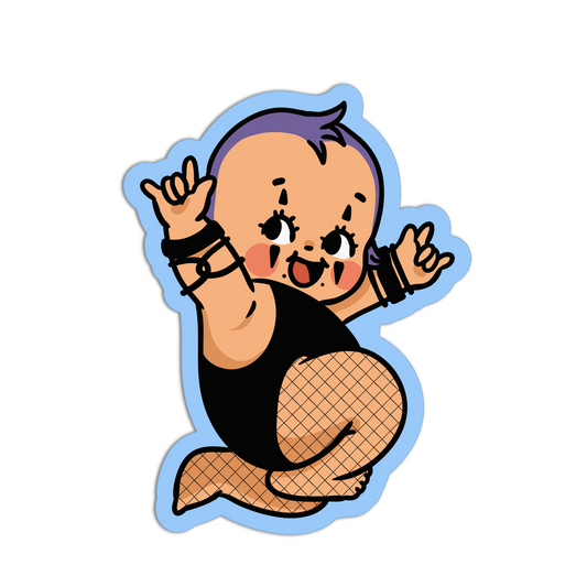 Retro Babies Vinyl Waterproof Stickers