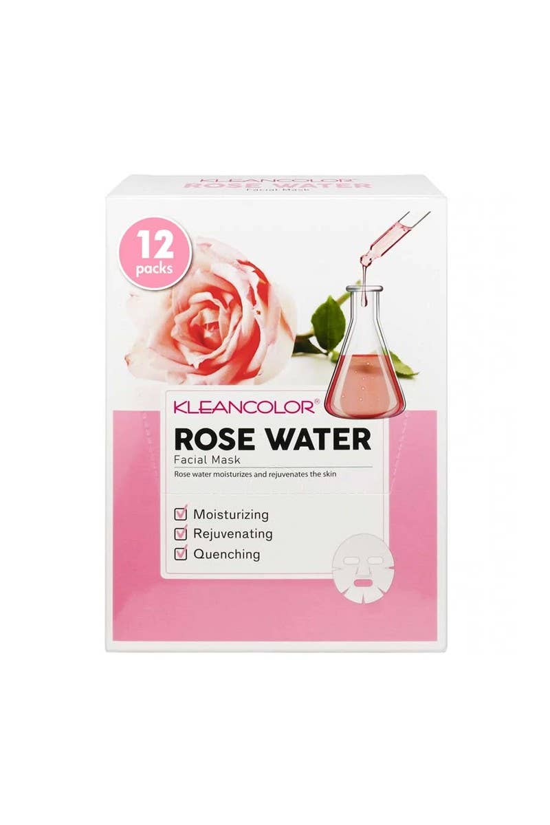 Kleancolor FM420 Facial Mask Rose Water - 12pc