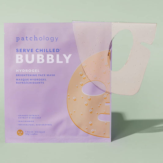 Served Chilled Bubbly Hydrogel Mask