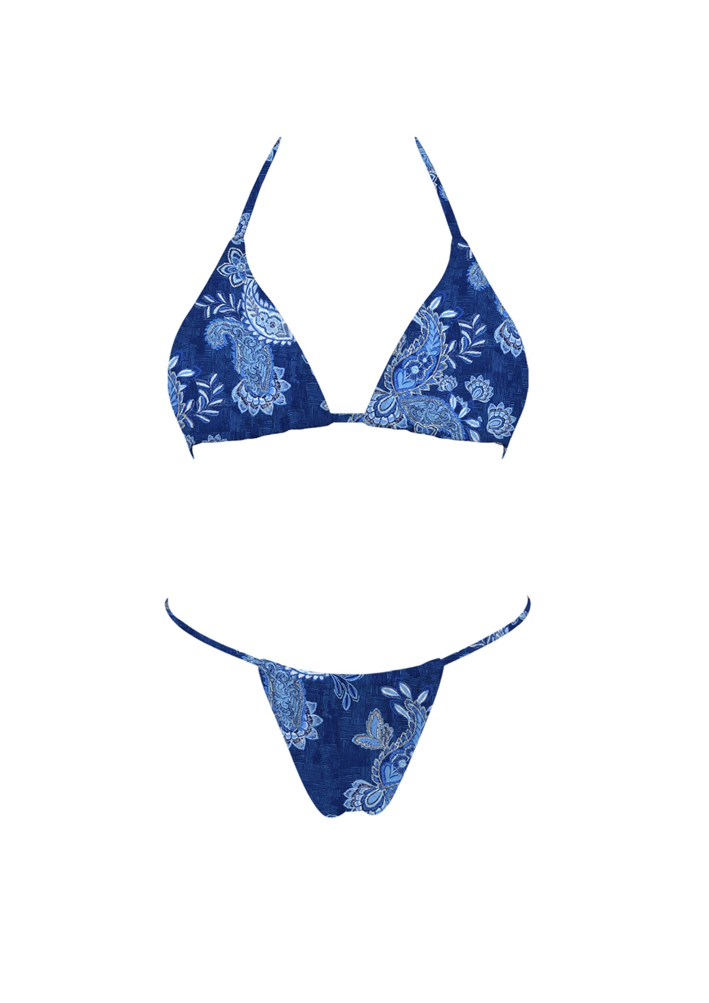 Paisley Denim Bikini