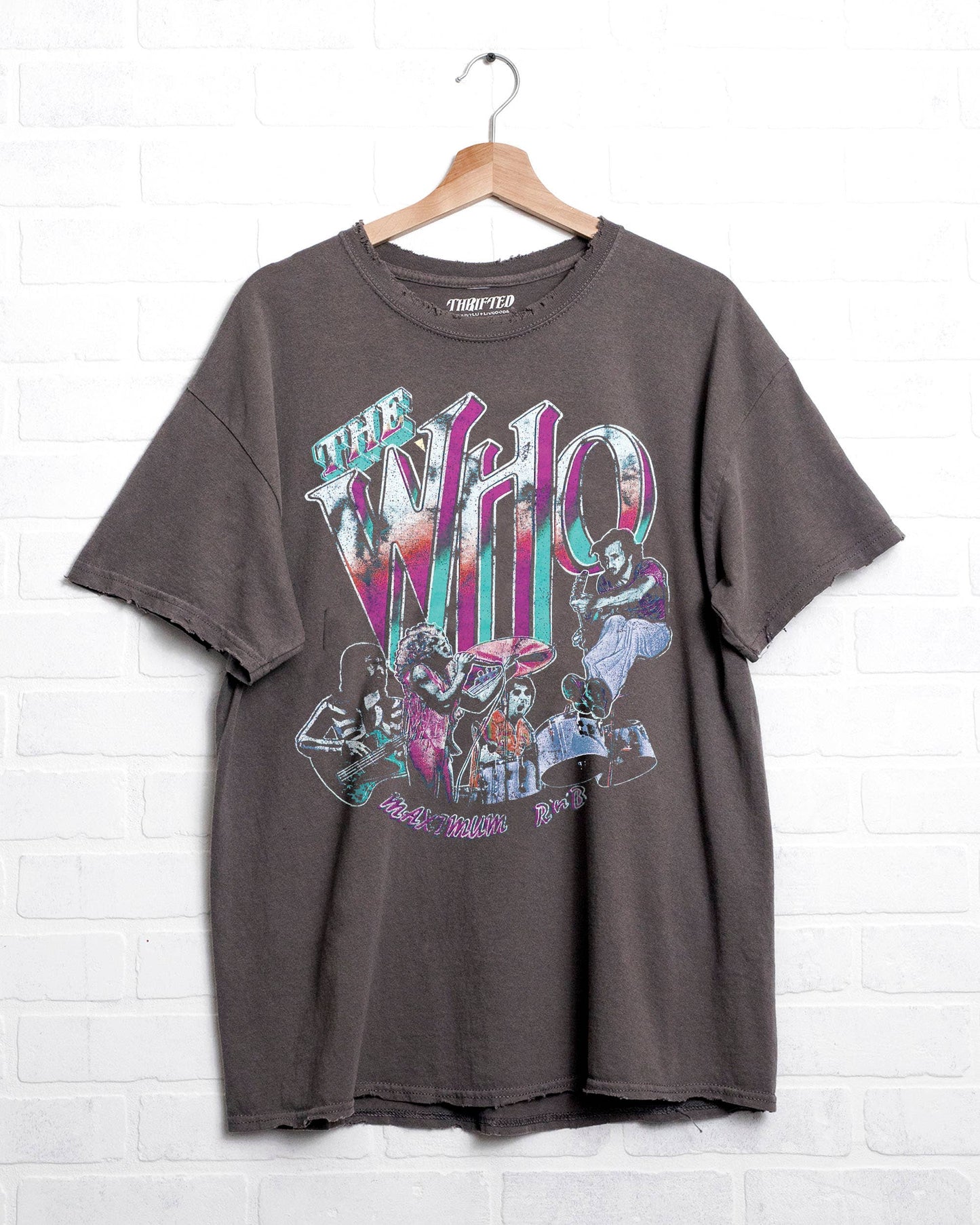 The Who Max R&B Charcoal Thrifted Tee