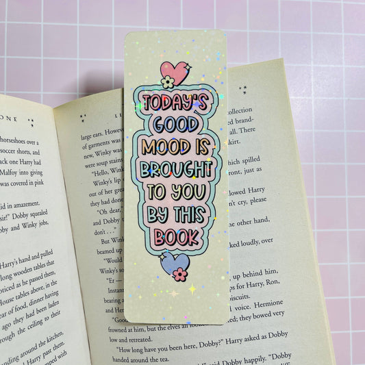 Holographic Laminated Bookmark Today's Good Mood