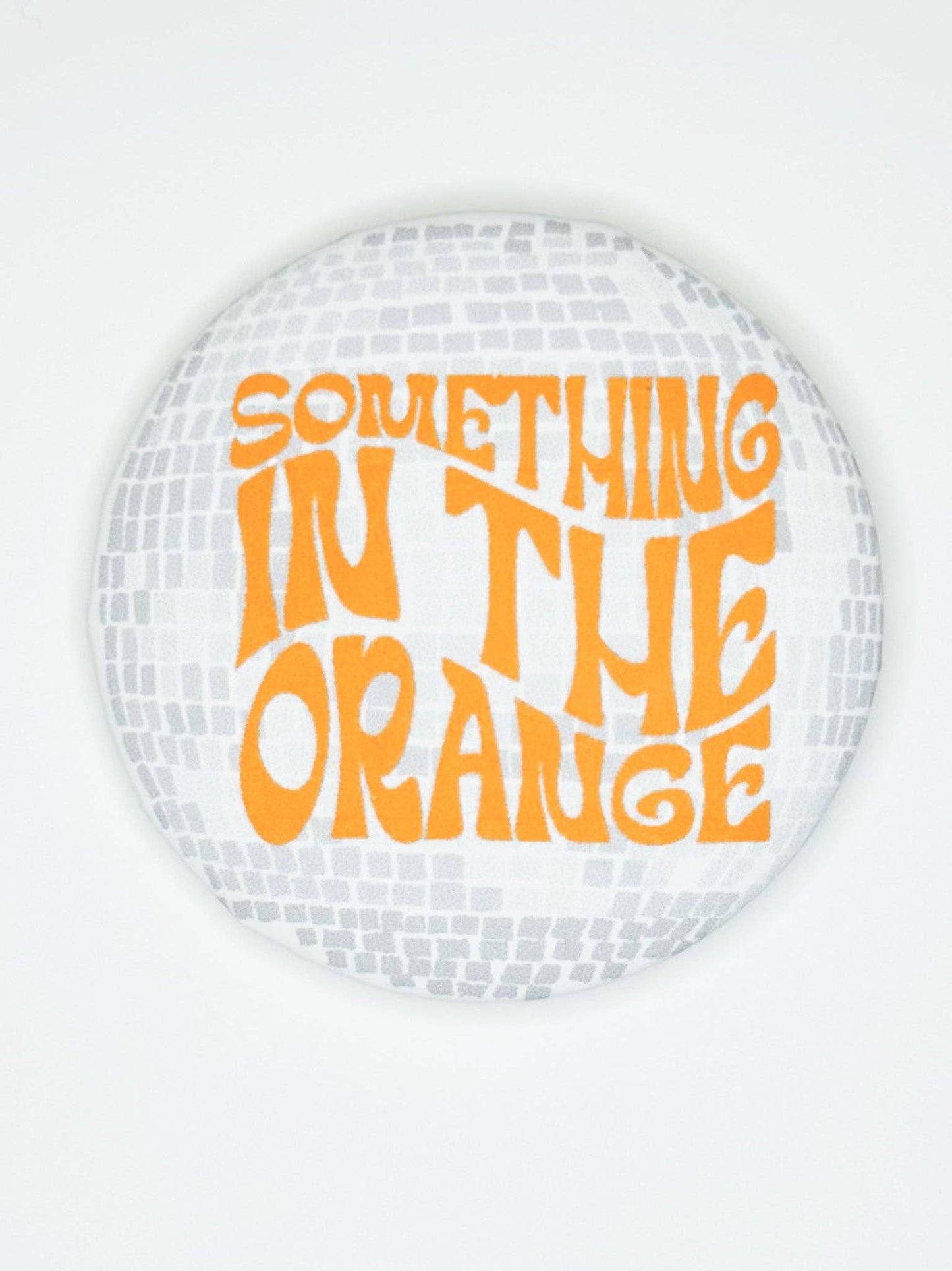 Something Orange Disco Button