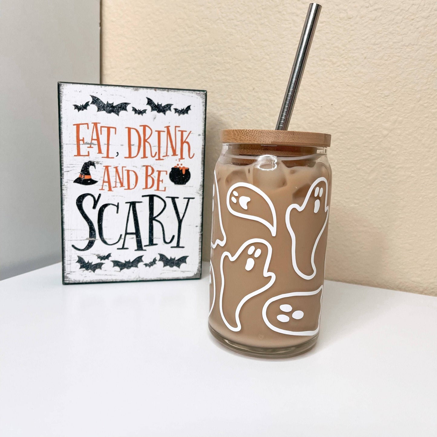 Ghost Can Glass Cup