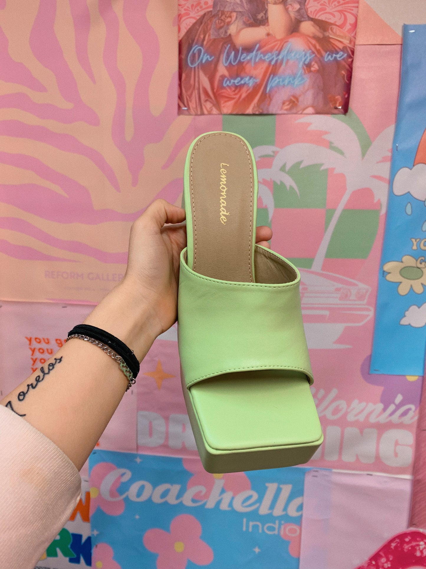 Chunky Pastel Green Platforms