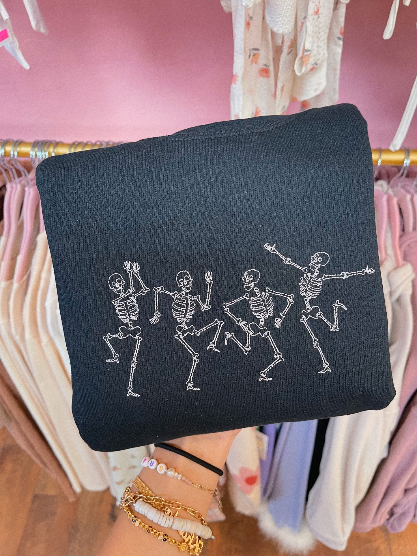 Skeleton Embroidery Sweatshirt