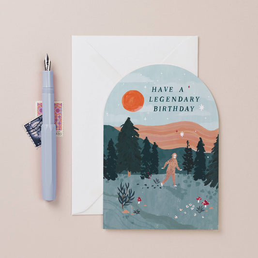 Legendary Bigfoot Birthday Card | Male Funny Birthday Cards