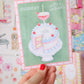 Let's celebrate with cake and cocktails birthday card