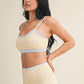 Ditsy Print Double Layered Sports Bra