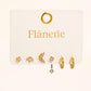 Novaé 18K Gold Non-Tarnish CZ Mix Earring Set
