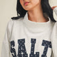 Salty Stars Oversized Mock Neck Sweatshirt