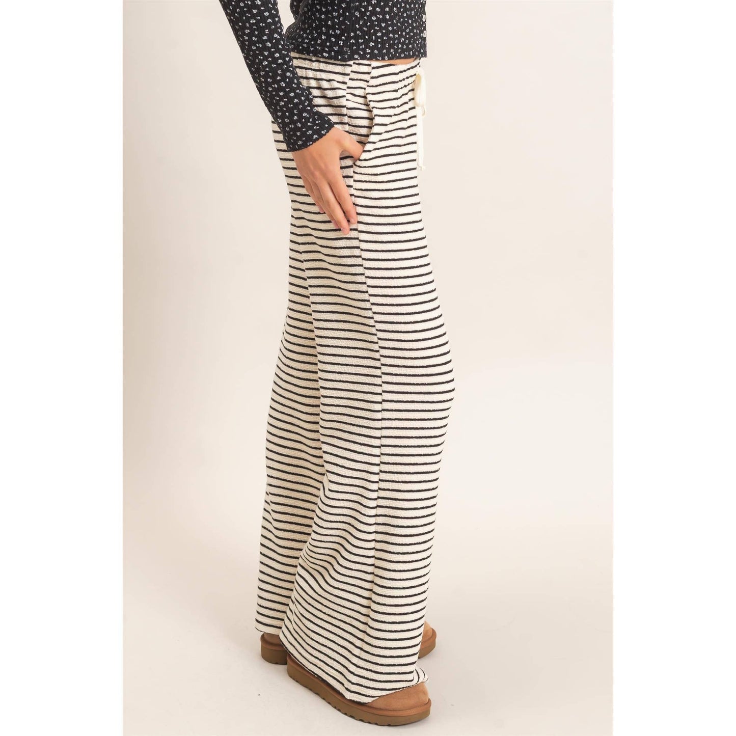 Striped essential pants
