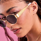 Golden Bride Sunnies - pearl embossed sunglasses, bride accessories, bachelorette