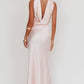 Halter Satin Maxi Dress