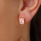Avenn 18K Gold Non-Tarnish Round CZ Flat Back Earrings