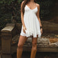 Amber Frayed Hemline Baby Doll Dress