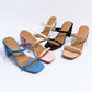 Double Strap Block Heel Sandal