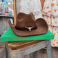 Dark Brown Western Cowgirl Hat