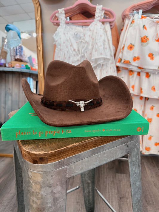 Dark Brown Western Cowgirl Hat