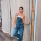 Medium Wash 90's Denim Twill Overalls