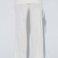 Cinched Waist Flare Knit Pants