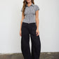 GINGHAM COLLARED SHORT SLEEVE TOP