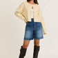 Round Neck Sweater Cardigan