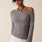 ONE-SHOULDER SIMPLE KNIT