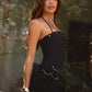 Studded Detail Stretch Strapless Bustier Corset Top