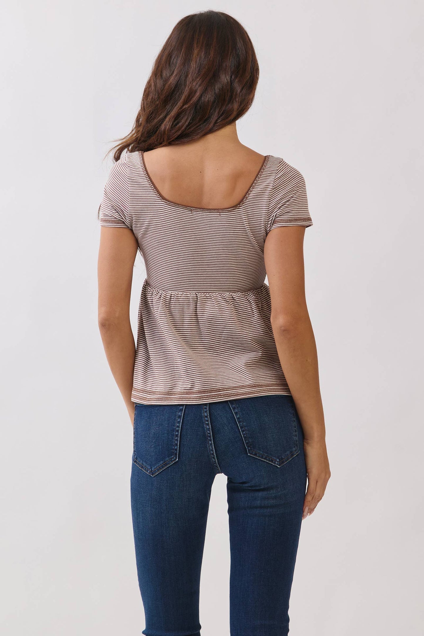 Stripe Babydoll Top