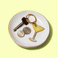 Olive Dirty Martini Enamel Keychain Bag Charm